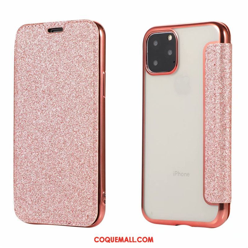 Étui iPhone 11 Pro Carte Transparent Téléphone Portable, Coque iPhone 11 Pro Rose Protection