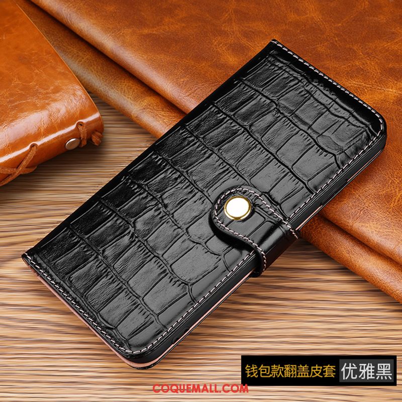 Étui iPhone 11 Pro Clamshell En Cuir Portefeuille, Coque iPhone 11 Pro Cuir Véritable Nouveau Braun