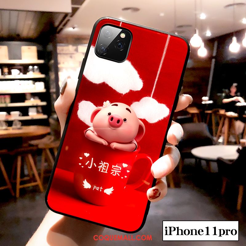 Étui iPhone 11 Pro Dessin Animé Créatif Net Rouge, Coque iPhone 11 Pro Marque De Tendance Amoureux