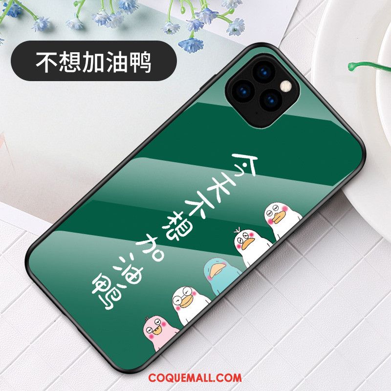 Étui iPhone 11 Pro Dessin Animé Incassable Canard, Coque iPhone 11 Pro Protection Verre