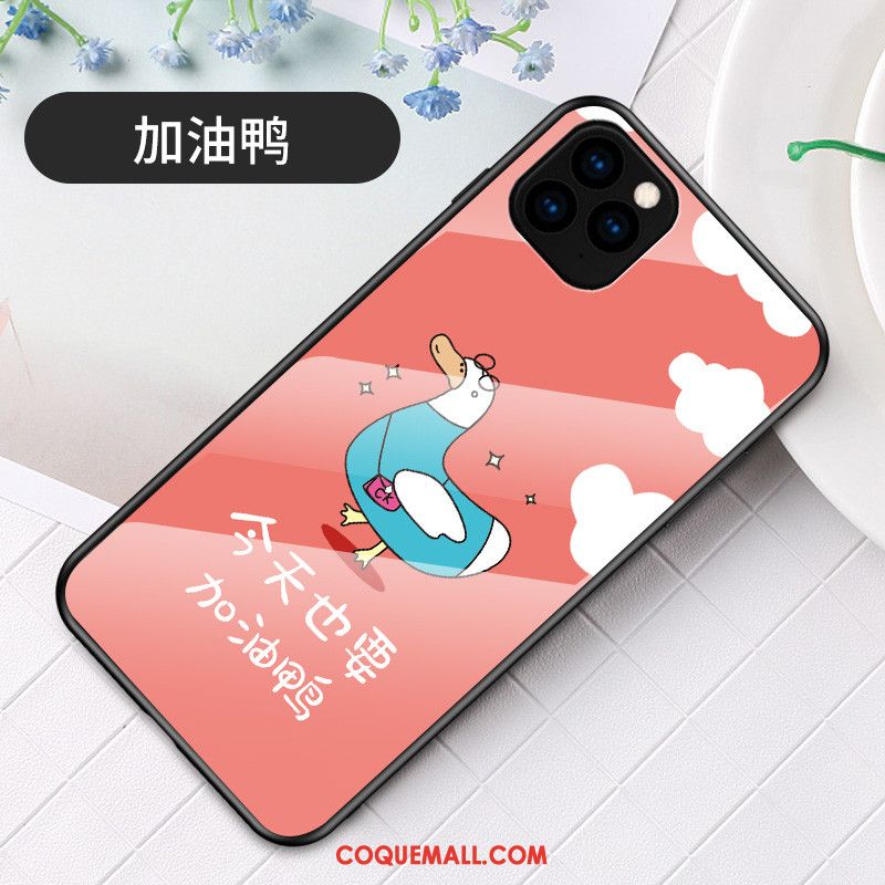 Étui iPhone 11 Pro Dessin Animé Incassable Canard, Coque iPhone 11 Pro Protection Verre