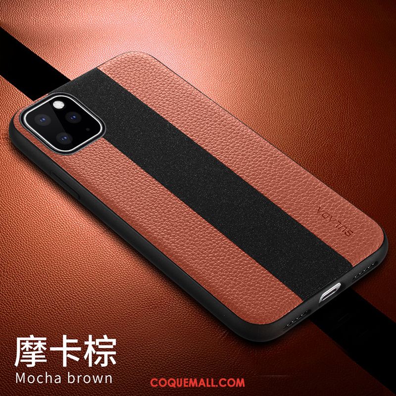 Étui iPhone 11 Pro En Cuir Tout Compris Protection, Coque iPhone 11 Pro Téléphone Portable Marque De Tendance