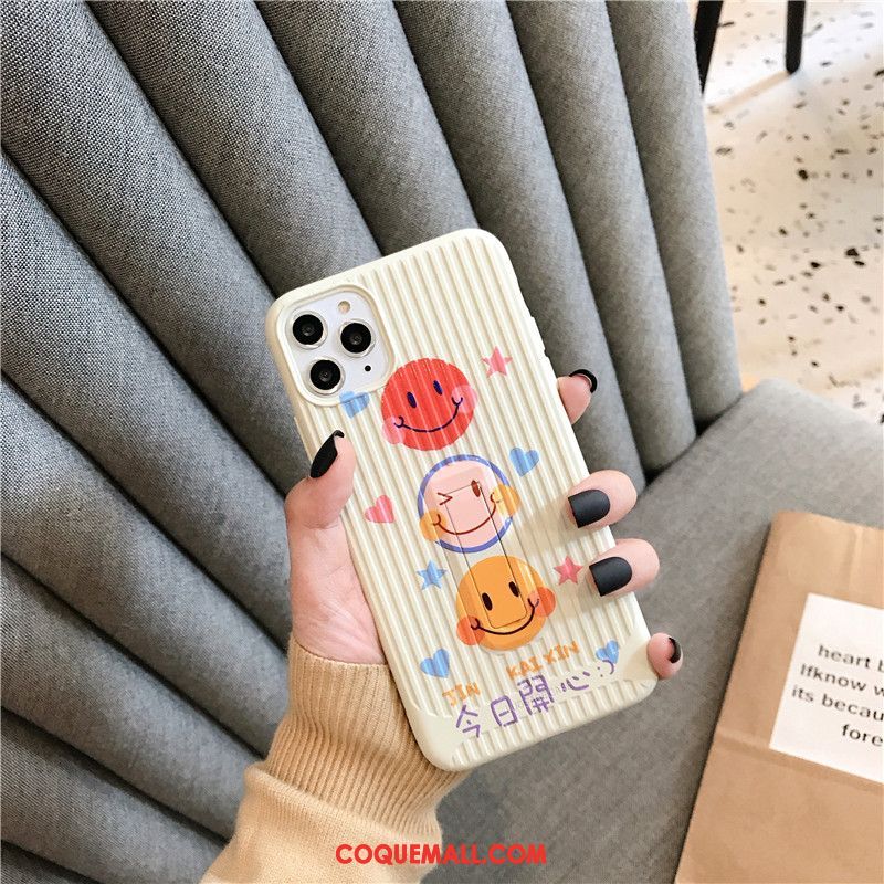 Étui iPhone 11 Pro Fluide Doux Simple Incassable, Coque iPhone 11 Pro Blanc Personnalité