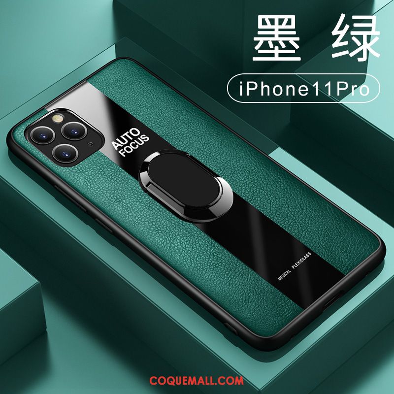 Étui iPhone 11 Pro Incassable Anneau Business, Coque iPhone 11 Pro Noir Tout Compris