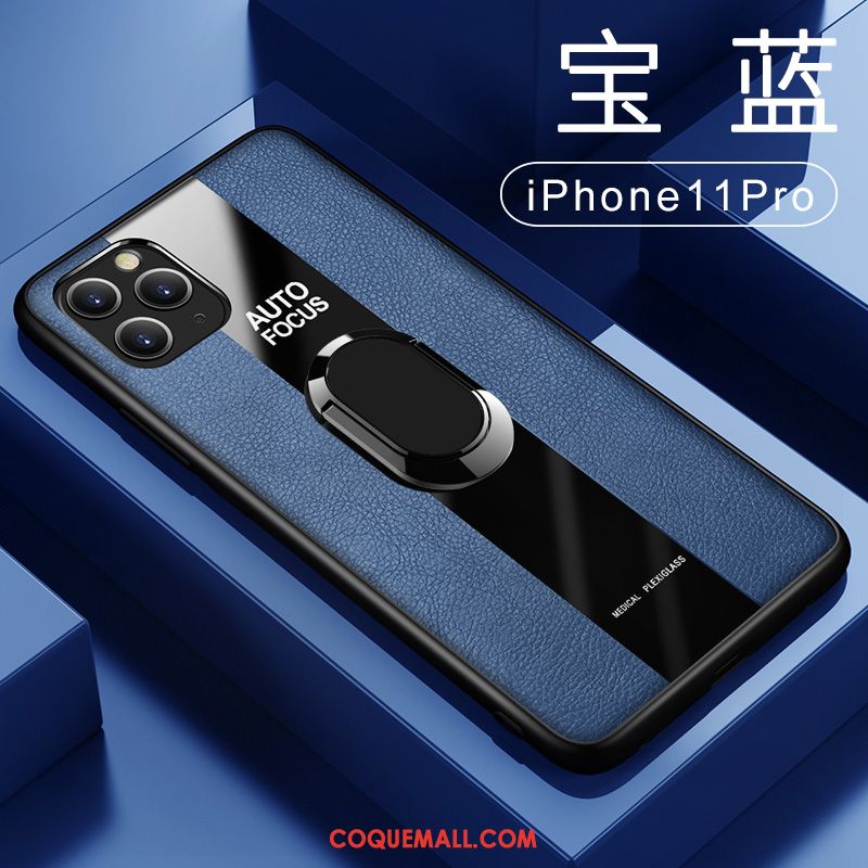 Étui iPhone 11 Pro Incassable Anneau Business, Coque iPhone 11 Pro Noir Tout Compris