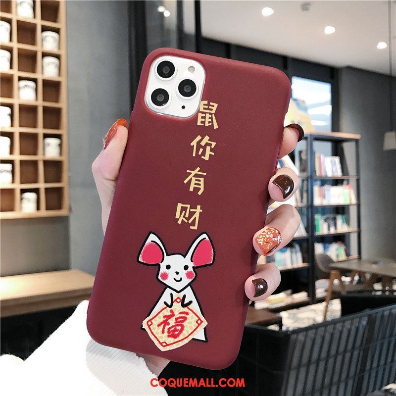 Étui iPhone 11 Pro Incassable Dessin Animé Rat, Coque iPhone 11 Pro Nouveau Téléphone Portable