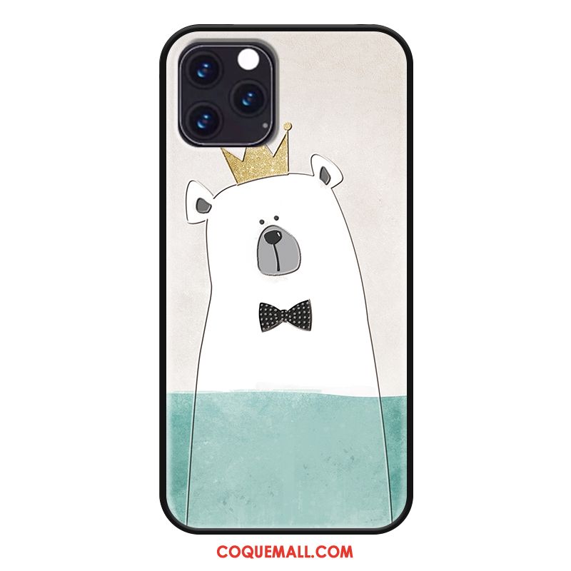 Étui iPhone 11 Pro Max Amoureux Charmant Silicone, Coque iPhone 11 Pro Max Bleu Dessin Animé