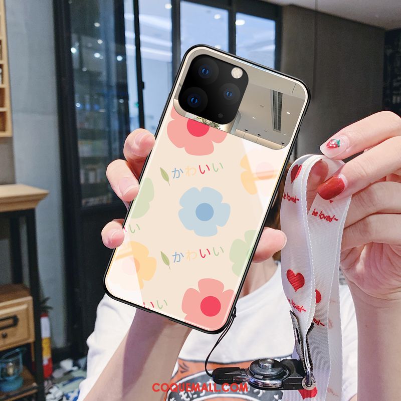 Étui iPhone 11 Pro Max Fleurs Très Mince Tendance, Coque iPhone 11 Pro Max Protection Personnalité