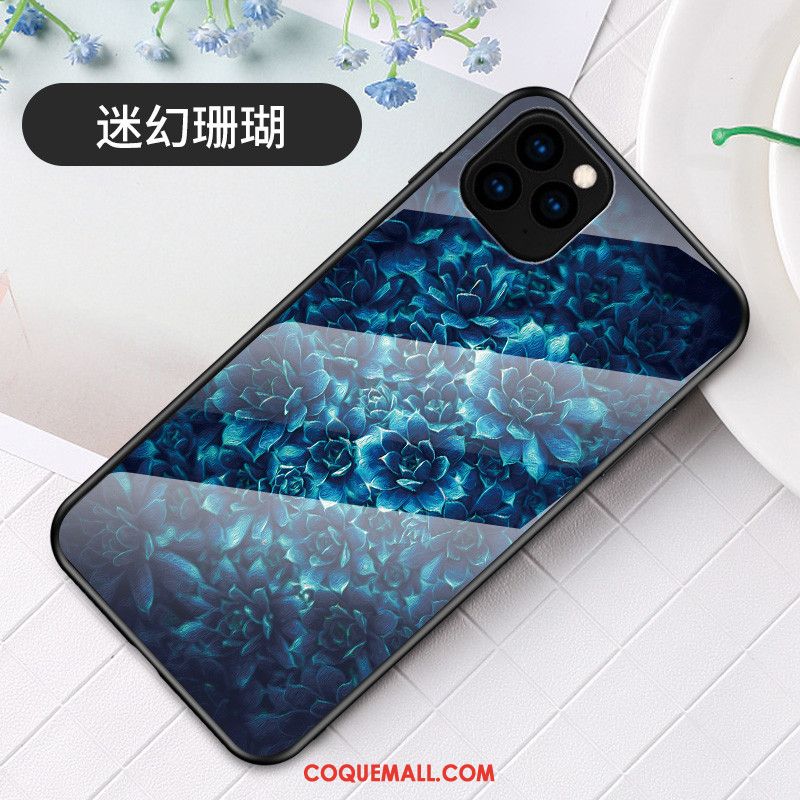 Étui iPhone 11 Pro Max Fluide Doux Verre Art, Coque iPhone 11 Pro Max Sakura Nouveau