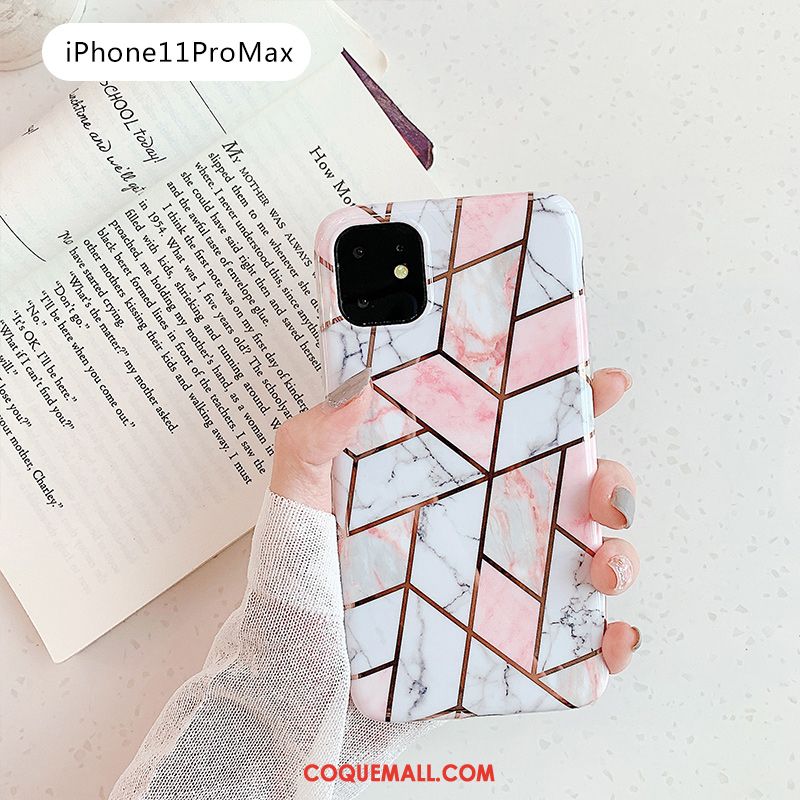 Étui iPhone 11 Pro Max Grand Tout Compris Bleu, Coque iPhone 11 Pro Max Fluide Doux Rose