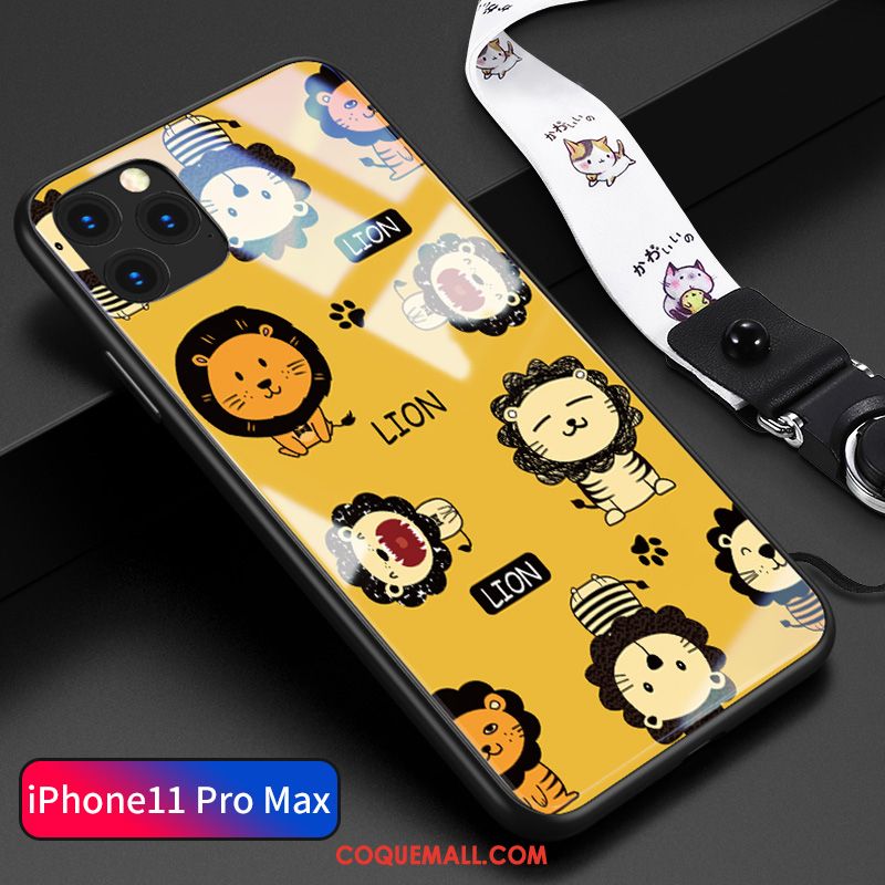 Étui iPhone 11 Pro Max Incassable Personnalité Verre, Coque iPhone 11 Pro Max Tendance Tout Compris