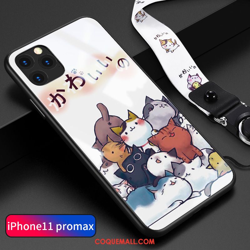 Étui iPhone 11 Pro Max Incassable Personnalité Verre, Coque iPhone 11 Pro Max Tendance Tout Compris