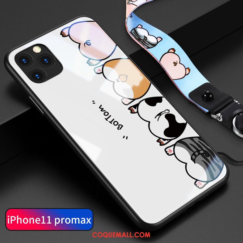 Étui iPhone 11 Pro Max Incassable Personnalité Verre, Coque iPhone 11 Pro Max Tendance Tout Compris