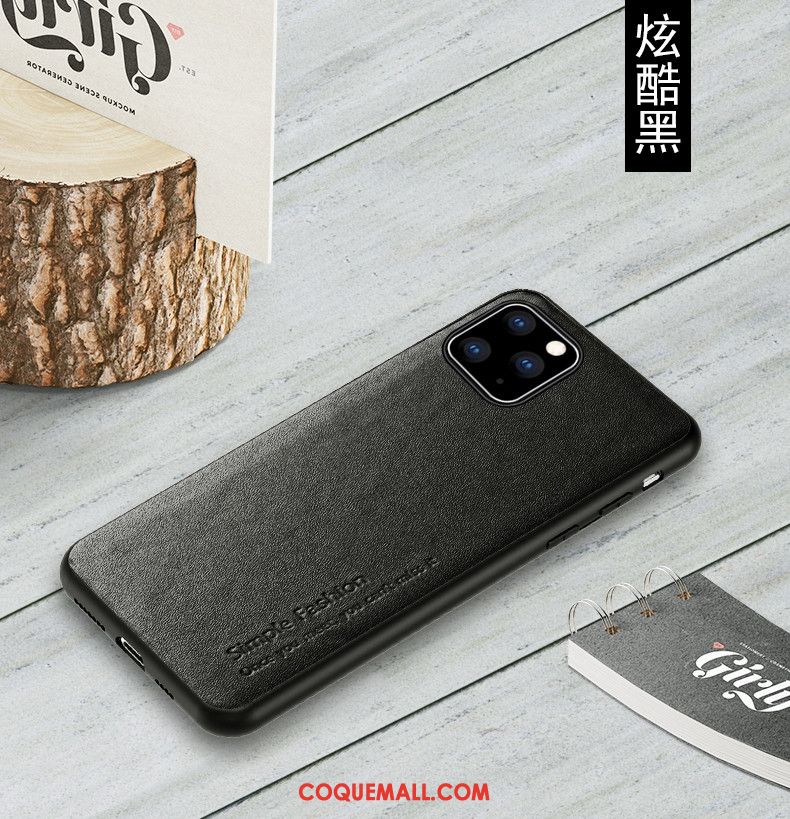 Étui iPhone 11 Pro Max Luxe Incassable Business, Coque iPhone 11 Pro Max En Cuir Modèle Fleurie