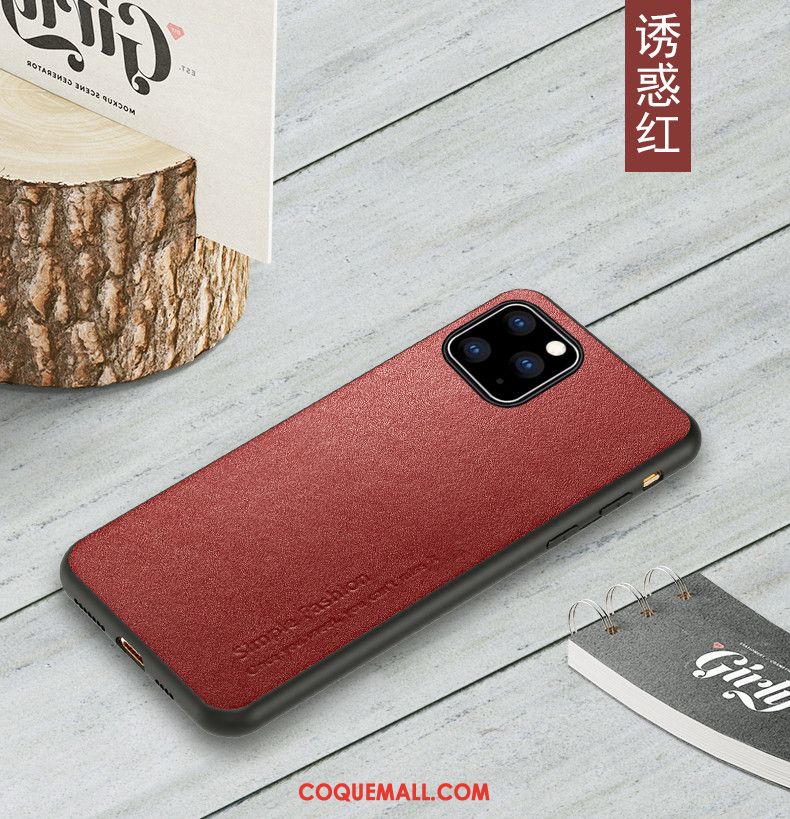 Étui iPhone 11 Pro Max Luxe Incassable Business, Coque iPhone 11 Pro Max En Cuir Modèle Fleurie