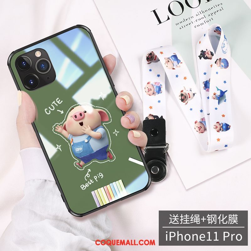 Étui iPhone 11 Pro Max Luxe Vert Petit, Coque iPhone 11 Pro Max Nouveau Tendance