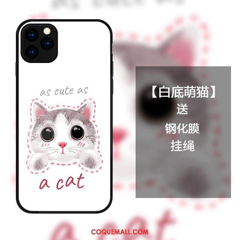 Étui iPhone 11 Pro Max Mode Chat Protection, Coque iPhone 11 Pro Max Vert Amoureux