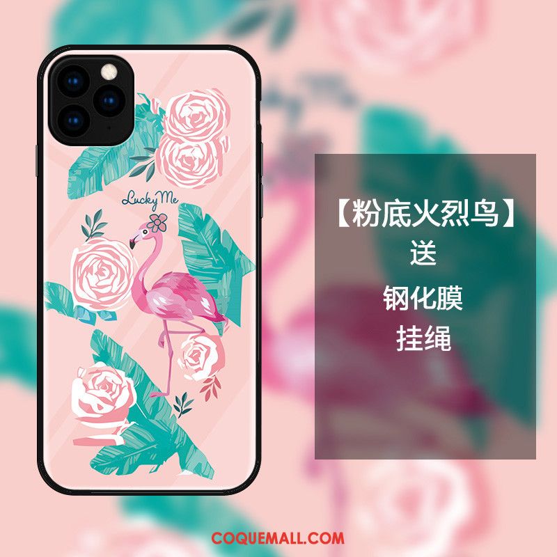 Étui iPhone 11 Pro Max Mode Luxe Simple, Coque iPhone 11 Pro Max Rose Tout Compris