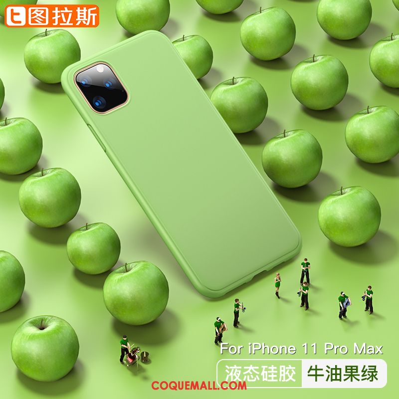 Étui iPhone 11 Pro Max Modèle Incassable Tendance, Coque iPhone 11 Pro Max Net Rouge Vert