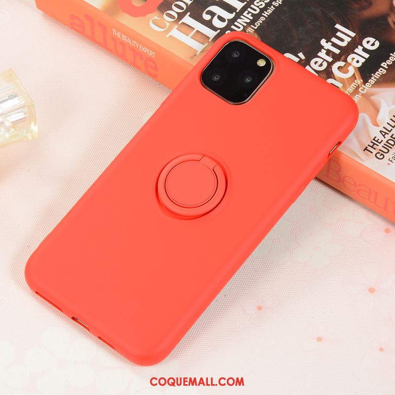 Étui iPhone 11 Pro Max Net Rouge Protection Incassable, Coque iPhone 11 Pro Max Magnétisme Téléphone Portable