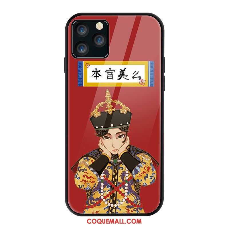 Étui iPhone 11 Pro Max Personnalité Vent Nouveau, Coque iPhone 11 Pro Max Rouge Téléphone Portable