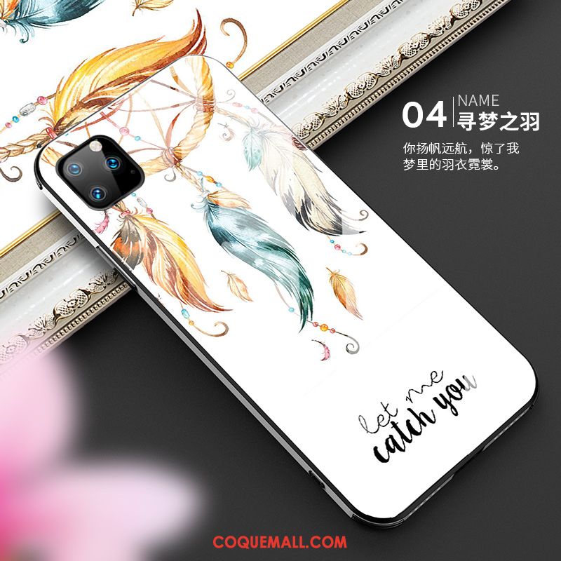 Étui iPhone 11 Pro Max Silicone Marque De Tendance Personnalité, Coque iPhone 11 Pro Max Très Mince Peinture À L'huile