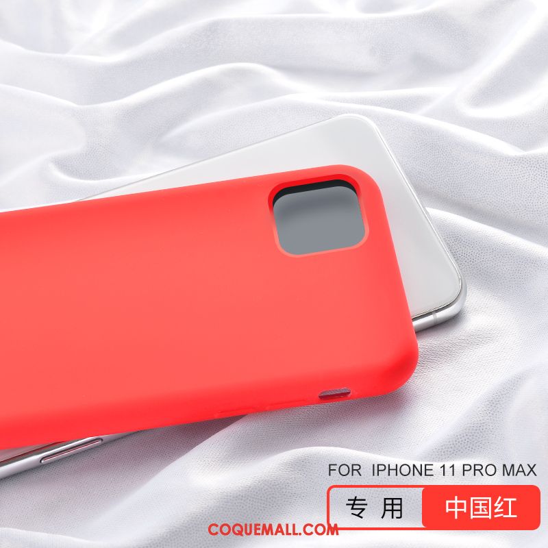 Étui iPhone 11 Pro Max Silicone Personnalité Tout Compris, Coque iPhone 11 Pro Max Simple Rose