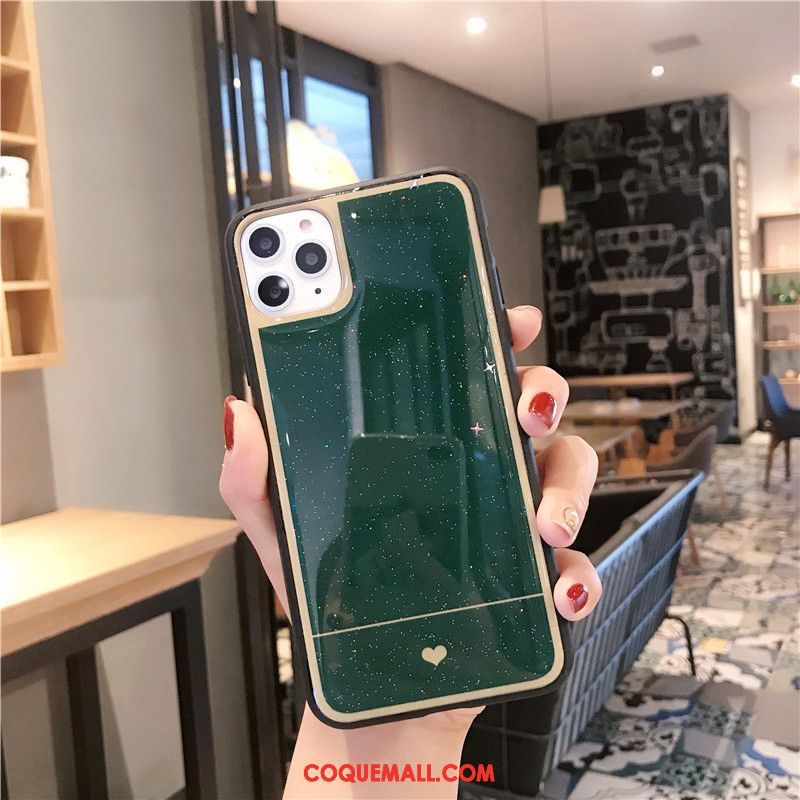 Étui iPhone 11 Pro Max Tout Compris Vert Téléphone Portable, Coque iPhone 11 Pro Max Rose Luxe