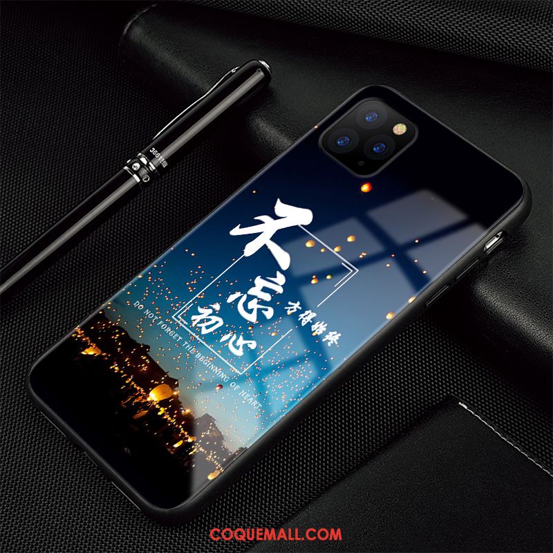 Étui iPhone 11 Pro Max Téléphone Portable Paysage Verre, Coque iPhone 11 Pro Max Protection Simple