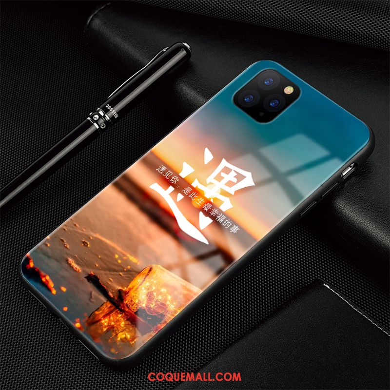 Étui iPhone 11 Pro Max Téléphone Portable Paysage Verre, Coque iPhone 11 Pro Max Protection Simple