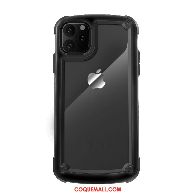 Étui iPhone 11 Pro Max Téléphone Portable Silicone Noir, Coque iPhone 11 Pro Max Nouveau Incassable