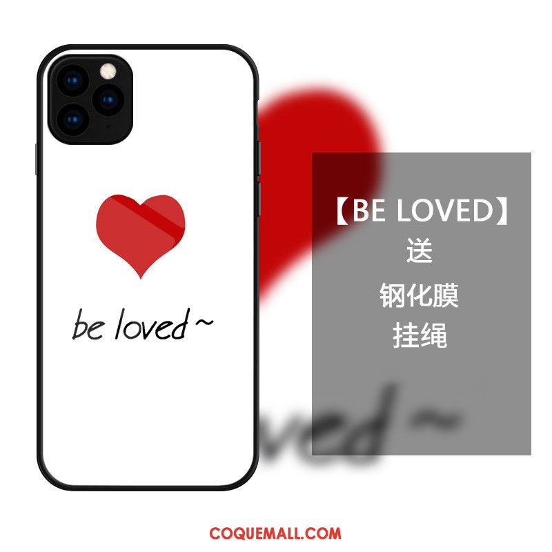 Étui iPhone 11 Pro Mignonne Incassable Amoureux, Coque iPhone 11 Pro Blanc Téléphone Portable