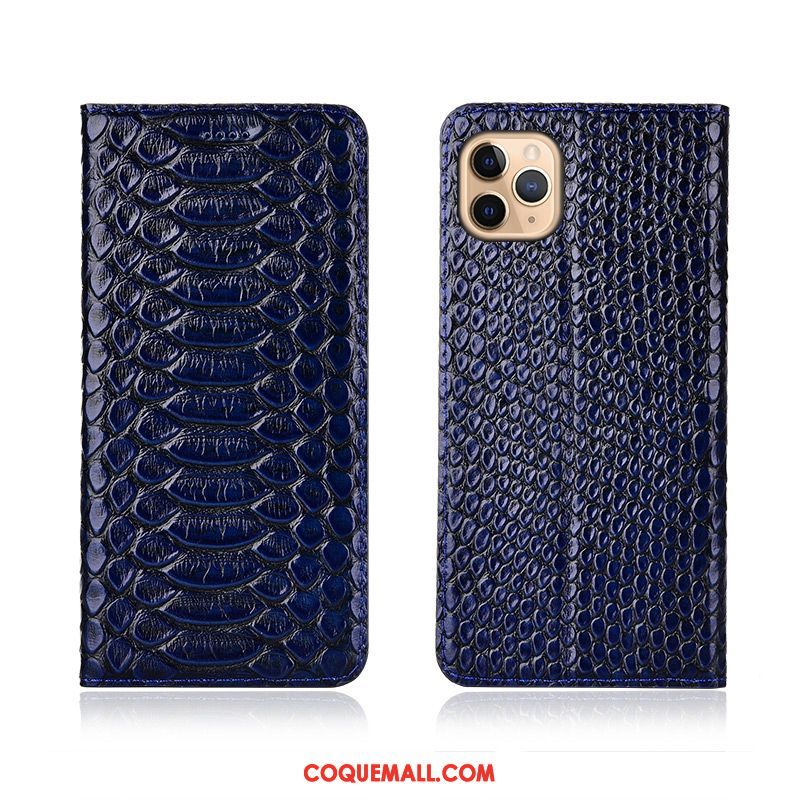 Étui iPhone 11 Pro Modèle Fleurie Clamshell Silicone, Coque iPhone 11 Pro Protection Cuir Véritable