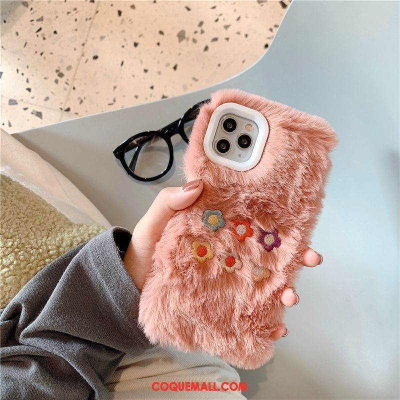 Étui iPhone 11 Pro Multicolore Peluche Tendance, Coque iPhone 11 Pro Personnalité Fleurs