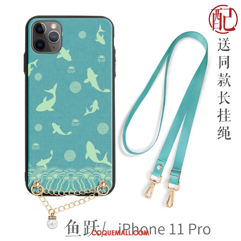 Étui iPhone 11 Pro Ornements Suspendus Nouveau Style Chinois, Coque iPhone 11 Pro Téléphone Portable Incassable