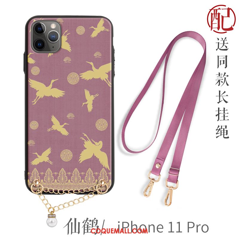 Étui iPhone 11 Pro Ornements Suspendus Nouveau Style Chinois, Coque iPhone 11 Pro Téléphone Portable Incassable