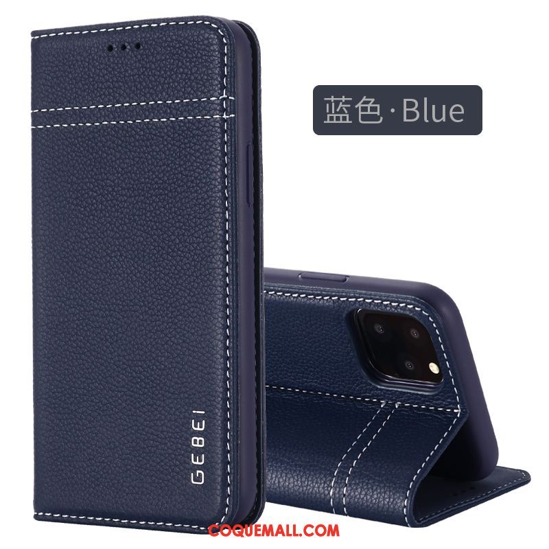 Étui iPhone 11 Pro Protection Bleu Marin Personnalité, Coque iPhone 11 Pro Tout Compris Incassable