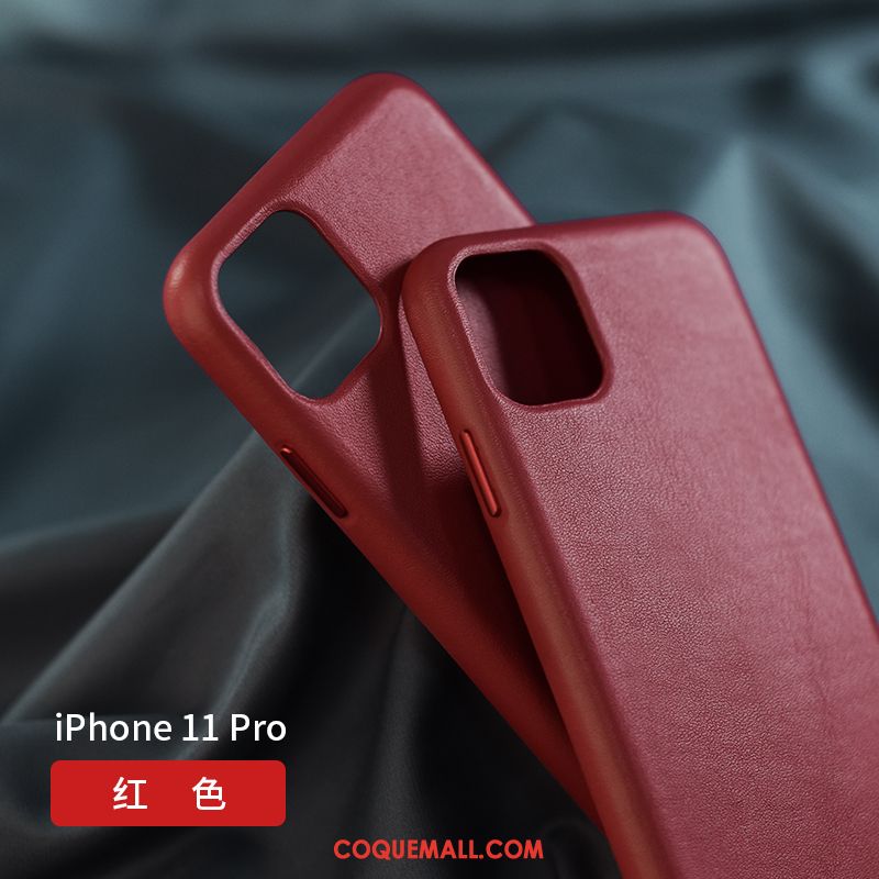 Étui iPhone 11 Pro Protection Marque De Tendance Net Rouge, Coque iPhone 11 Pro Incassable Cuir Braun