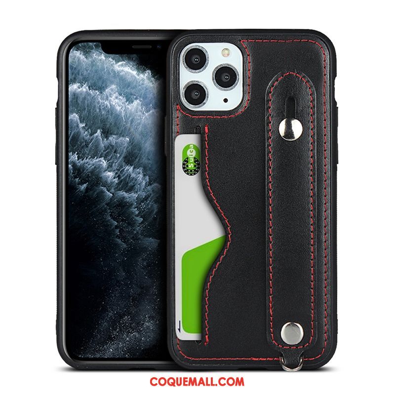 Étui iPhone 11 Pro Qualité Cuir Véritable Support, Coque iPhone 11 Pro Incassable Vert