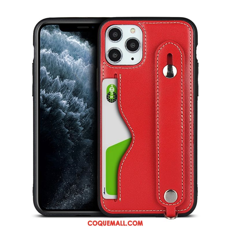 Étui iPhone 11 Pro Qualité Cuir Véritable Support, Coque iPhone 11 Pro Incassable Vert