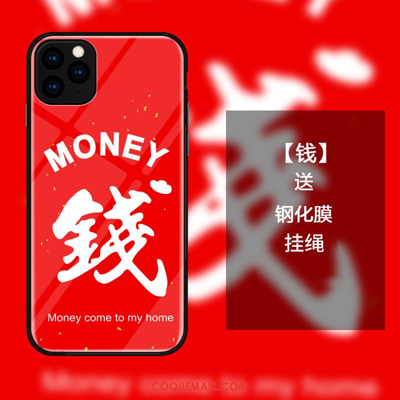 Étui iPhone 11 Pro Rouge Téléphone Portable Style Chinois, Coque iPhone 11 Pro Tout Compris Protection