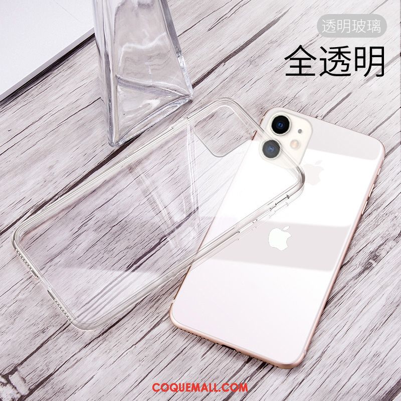 Étui iPhone 11 Pro Simple Incassable Marque De Tendance, Coque iPhone 11 Pro Verre Protection