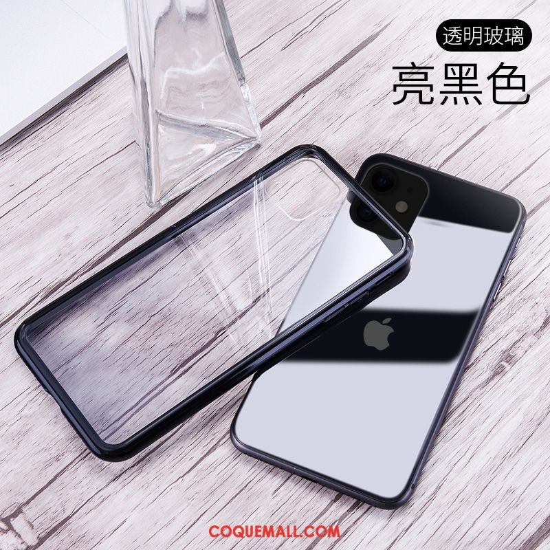 Étui iPhone 11 Pro Simple Incassable Marque De Tendance, Coque iPhone 11 Pro Verre Protection