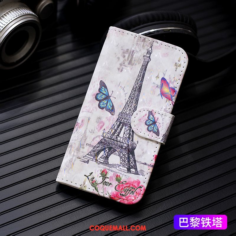 Étui iPhone 11 Pro Tout Compris Violet Peinture, Coque iPhone 11 Pro En Cuir Téléphone Portable