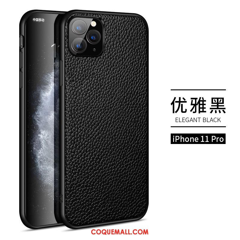 Étui iPhone 11 Pro Très Mince Téléphone Portable Luxe, Coque iPhone 11 Pro Tout Compris Cuir