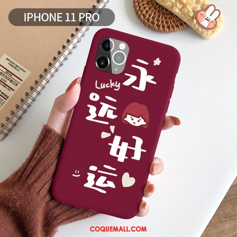 Étui iPhone 11 Pro Téléphone Portable Charmant Personnalité, Coque iPhone 11 Pro Silicone Délavé En Daim