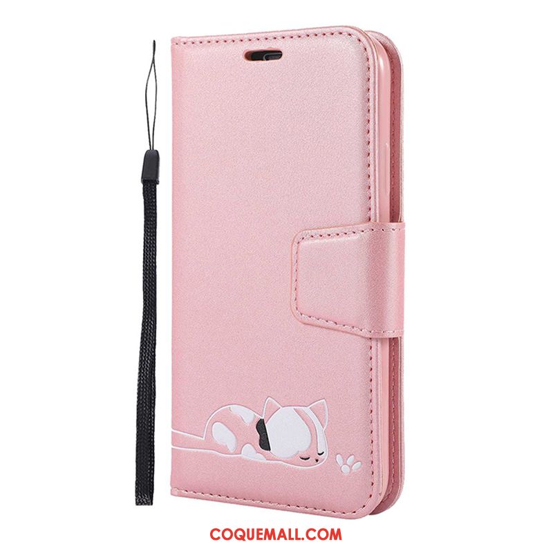Étui iPhone 11 Pro Téléphone Portable Dessin Animé Portefeuille, Coque iPhone 11 Pro En Cuir Rouge