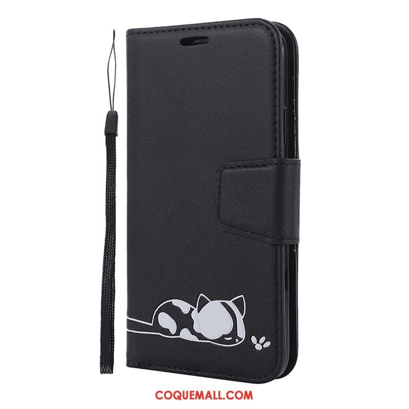 Étui iPhone 11 Pro Téléphone Portable Dessin Animé Portefeuille, Coque iPhone 11 Pro En Cuir Rouge