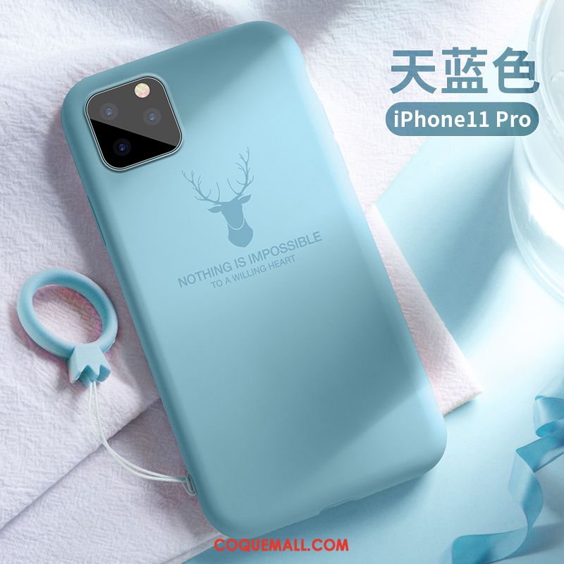 Étui iPhone 11 Pro Téléphone Portable Protection Tout Compris, Coque iPhone 11 Pro Silicone Marque De Tendance
