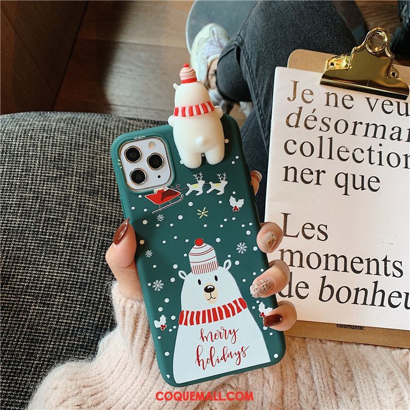 Étui iPhone 11 Pro Vent Noël Amoureux, Coque iPhone 11 Pro Personnalité Rouge